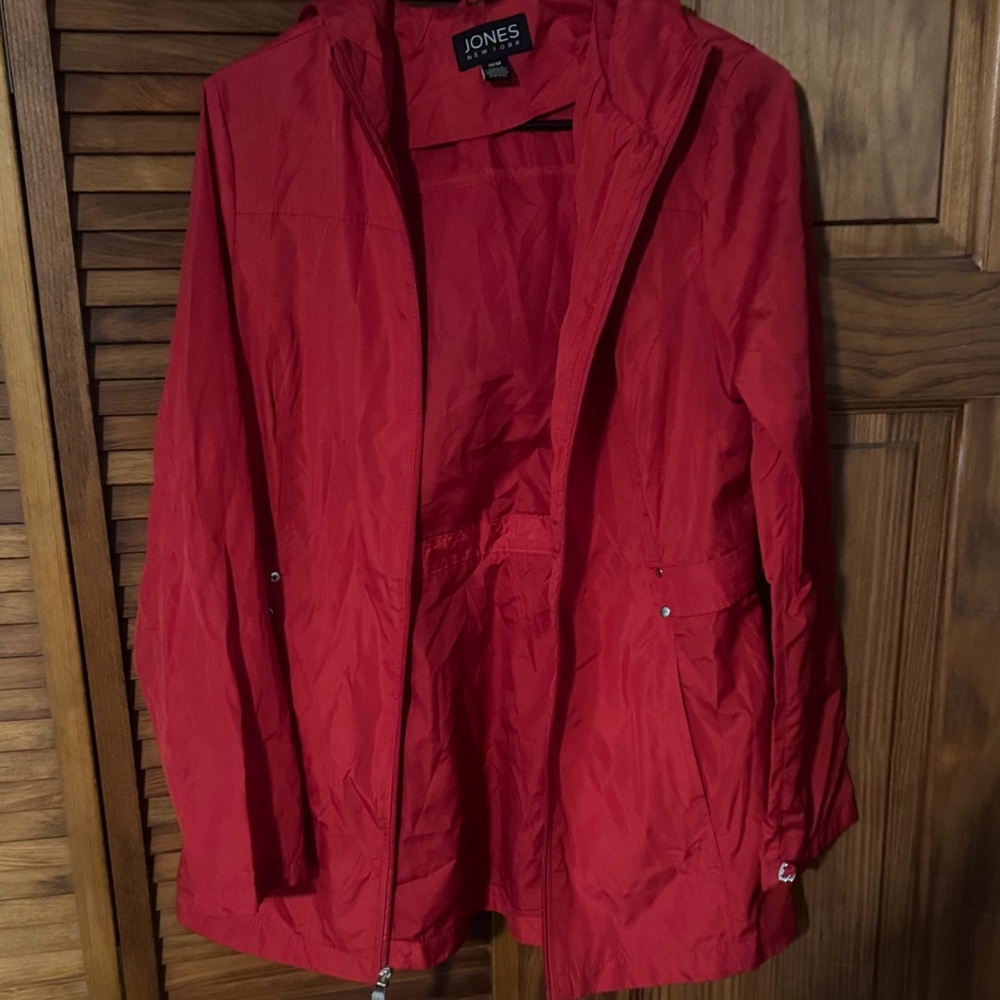 Jones New York Vibrant Red Utility Jacket